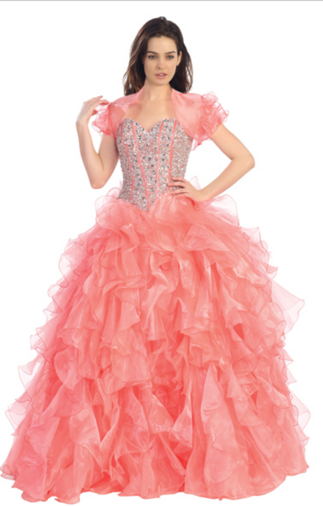 Quinceanera, sweet 16, engagement ball gown dress designer