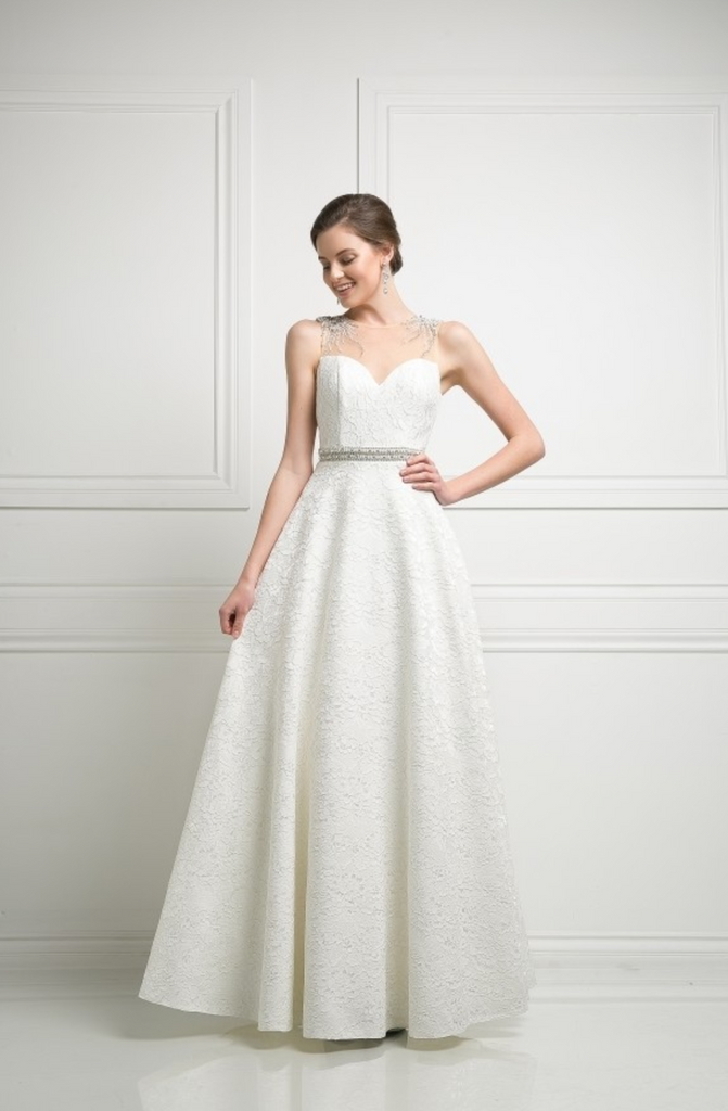 BRIDAL SLEEVELESS, WEDDING DRESS