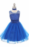 flower girl communion lace chiffon dresses
