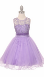 flower girl communion lace chiffon dresses