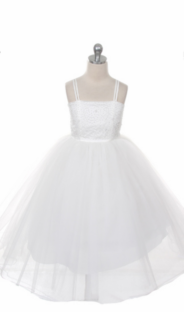 flower girl communion lace chiffon dresses