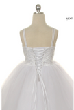 flower girl communion lace chiffon dresses