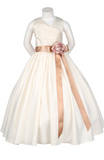Flower girl communion lace chiffon dresses