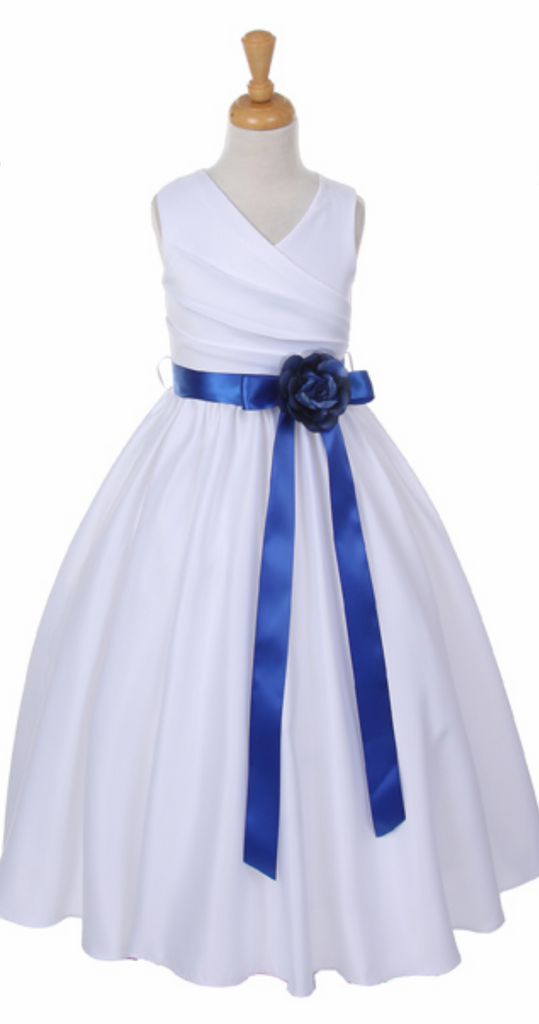 Flower girl communion lace chiffon dresses