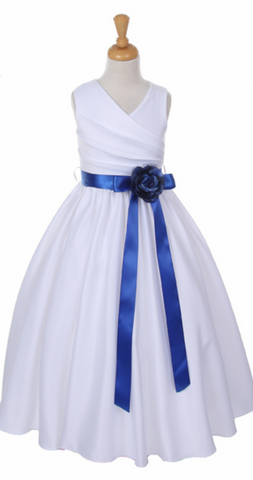 Flower girl communion lace chiffon dresses