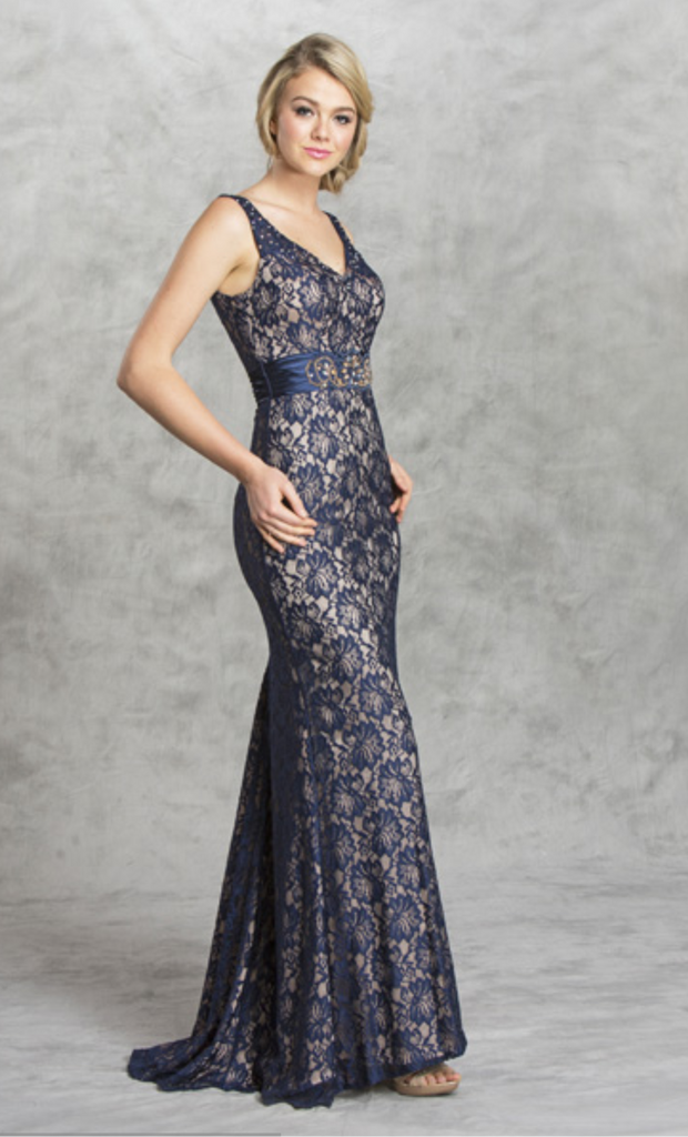 Prom & Evenning Lace Jersey Beaded Dresses