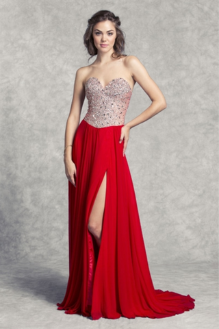 Prom & Evenning Lace Jersey Beaded Dresses