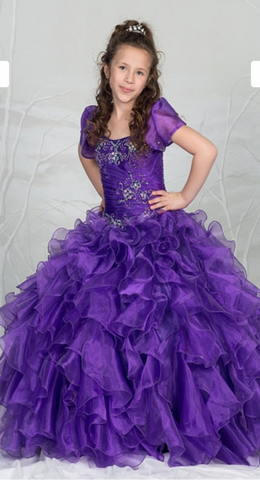 Beautiful Pageant, Flower Girl, ball gown dress