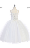 Flower girl communion lace chiffon dresses