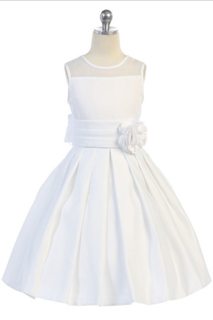 Flower girl communion lace chiffon dresses
