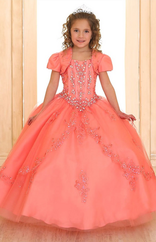 Beautiful Pageant, Flower Girl, ball gown dress