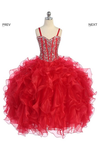 Beautiful Pageant, Flower Girl,  ball gown dress