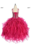 Flower girl communion lace chiffon dresses