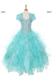 Flower girl communion lace chiffon dresses