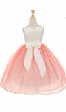 Flower girl communion lace chiffon dresses