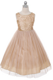 Flower girl communion lace chiffon dresses