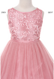 Flower girl communion lace chiffon dresses