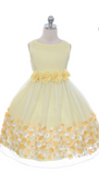 Flower girl communion lace chiffon dresses