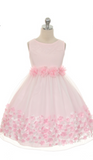 Flower girl communion lace chiffon dresses