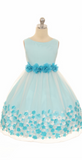Flower girl communion lace chiffon dresses
