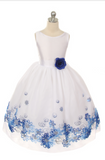 Flower girl communion lace chiffon dresses