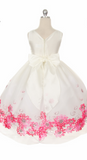 Flower girl communion lace chiffon dresses