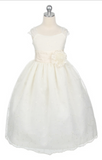 Flower girl communion lace chiffon dresses
