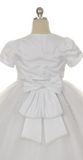 Flower girl communion lace beaded chiffon dresses