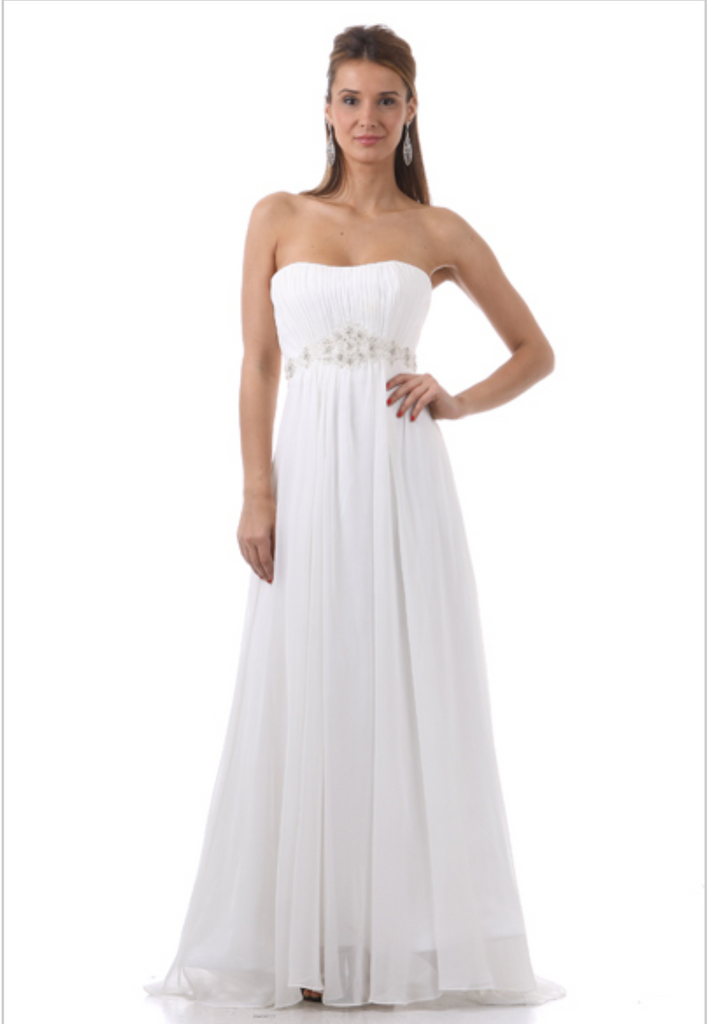 BRIDAL STRAPLESS WEDDING DRESS