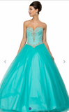Quinceanera, sweet 16, engagement ball gown dress designer