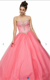 Quinceanera, sweet 16, engagement ball gown dress designer