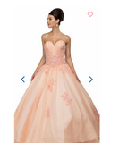 Quinceanera, sweet 16, engagement ball gown dress designer