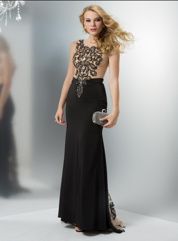 Prom & Evenning Lace Jersey Beaded Dresses