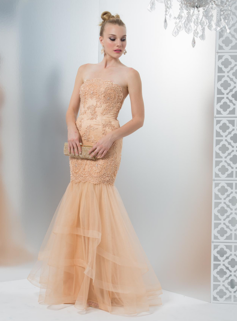 Prom & Evenning Lace Jersey Beaded Dresses