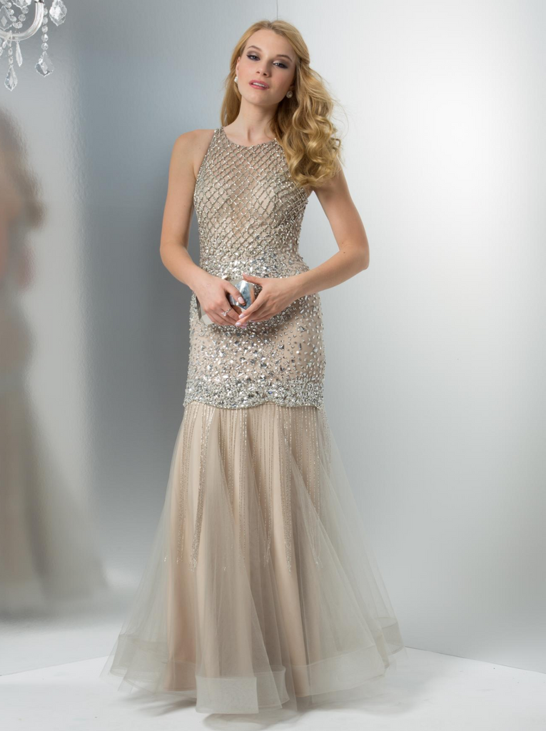Prom & Evenning Lace Jersey Beaded Dresses