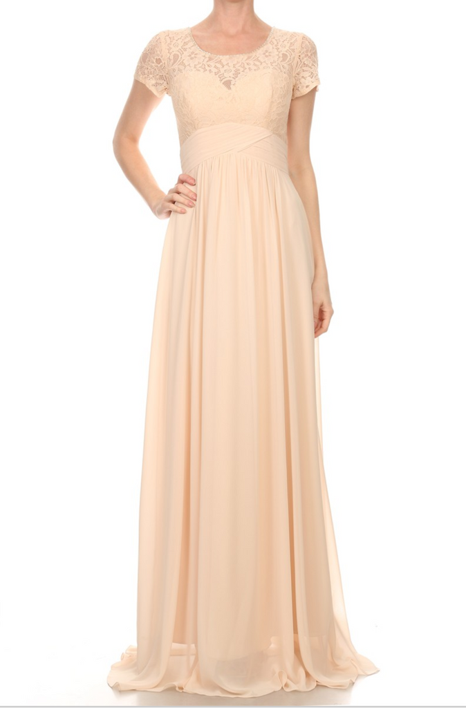 Prom & Evenning Lace Jersey Beaded Dresses