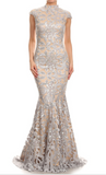 Prom & Evenning Lace Jersey Beaded Dresses