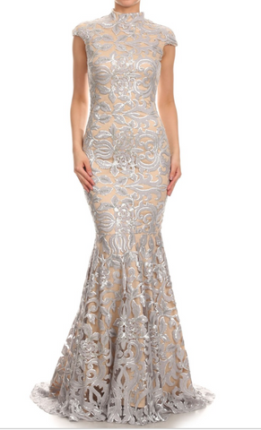 Prom & Evenning Lace Jersey Beaded Dresses