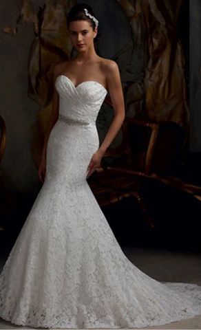 BRIDAL STRAPLESS TRUMPET WEDDING DRESS