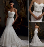 BRIDAL STRAPLESS TRUMPET WEDDING DRESS