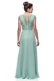 Mother Of The Bride Lace beaded satin chiffon Long Gown Dress.