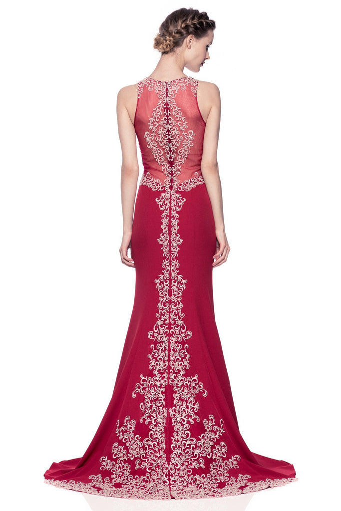 Prom & Evenning Lace Jersey Beaded Dresses