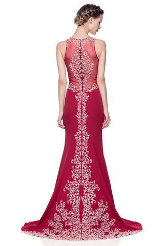 Prom & Evenning Lace Jersey Beaded Dresses