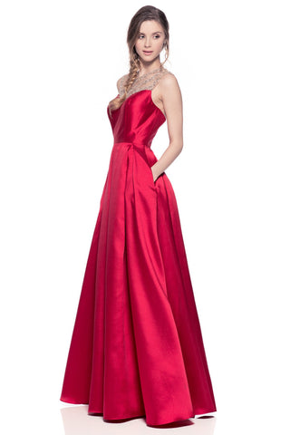 Prom & Evening Lace Beaded Dress