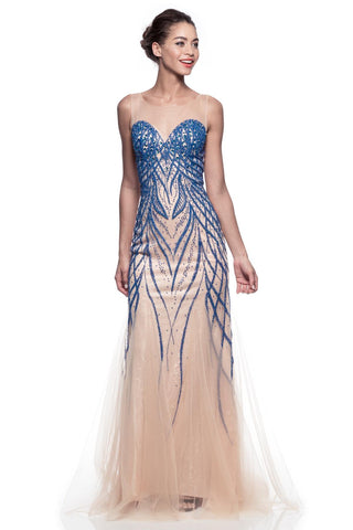 Prom & Evenning Lace Jersey Beaded Dresses