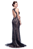 Prom & Evenning Lace Jersey Beaded Dresses