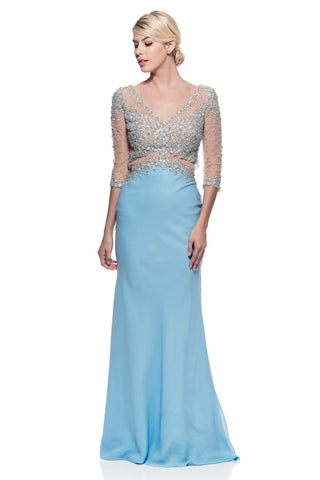 Prom & Evenning Lace Jersey Beaded Dresses