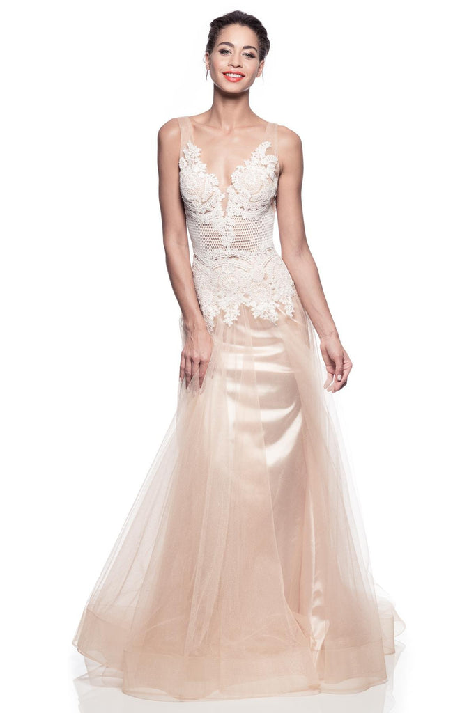 Prom & Evenning Lace Jersey Beaded Dresses