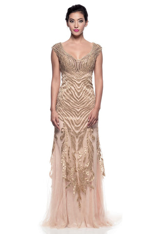 Prom & Evenning Lace Jersey Beaded Dresses