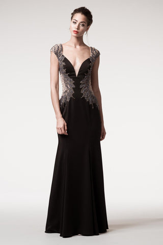 Prom & Evenning Lace Jersey Beaded Dresses